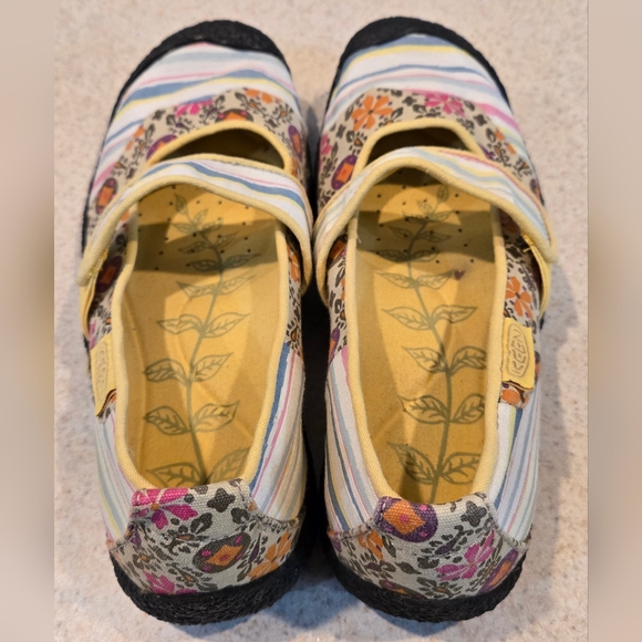 Keen Shoes - Keen Harvest Mary Jane Flats Multicolor Floral Stripe Canvas